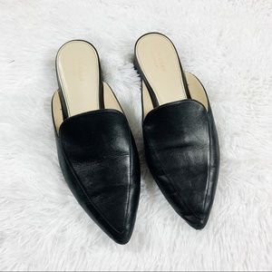 COLE HAAN Piper Black Leather Mules Size 8